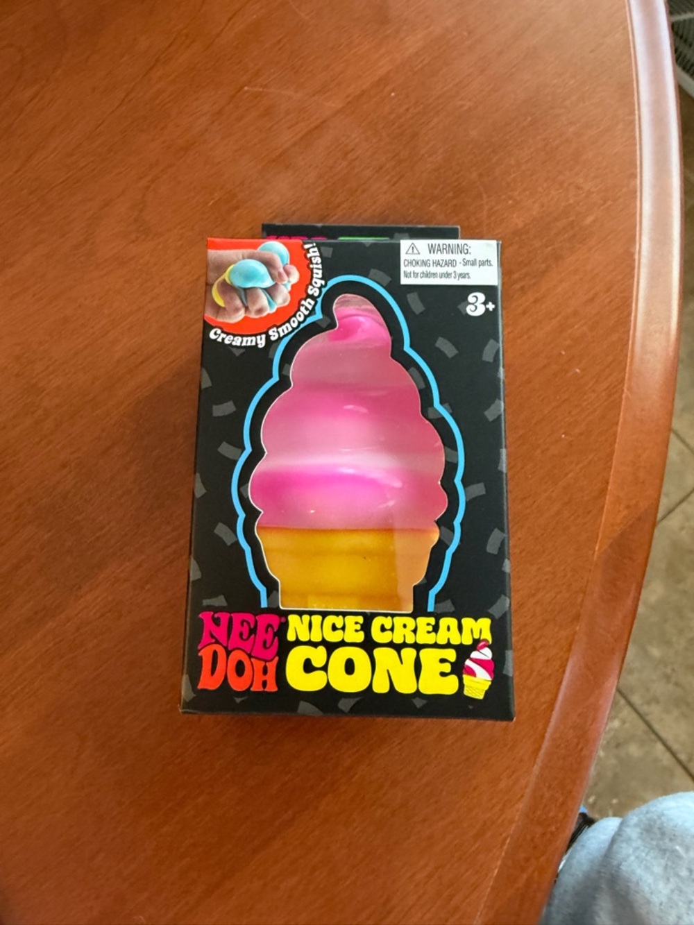 Nice Cream Cone Squishy Toy - Pink and Yellow